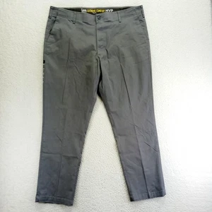 Lee Men's Extreme Comfort MVP Pants Gray Flat Front 40x32 Casual Office - Picture 1 of 8