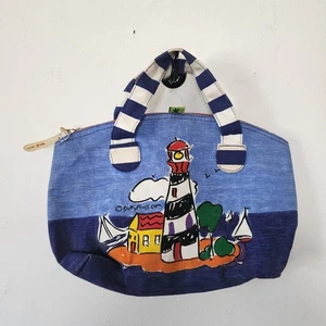 Bolso de Mano Sally Huss Mujer de Lona Estampado Faro - Imagen 1 de 7