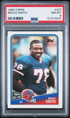 1988 TOPPS #227 BRUCE SMITH PSA 8 - Image 1 of 2