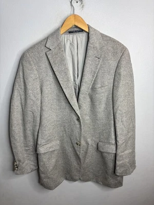 Hugo Boss Blazer Mens 40 Gray Cashmere Sport Coat Made In USA Classic Jacket - Image 1 of 4