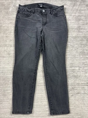 D Jeans Womens 16W Black Cotton Blend Denim Jeggings Faux Front Pockets - Image 1 of 4