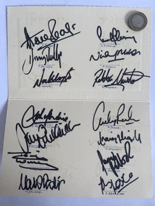 Middlesbrough gegen Blackburn Rovers 1992 vollständig signierte Karte von Middlesbrough x 14 - Bild 1 von 3