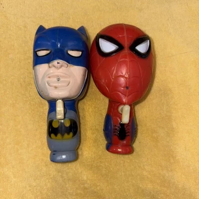 Vintage Durham Industries Batman and Spider-Man Water Squirt Guns - Image 1 of 4