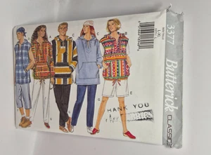 UNCUT! Hoodie, Shorts & Pants Sewing Pattern by Butterick, 3377,  Size L, XL - Picture 1 of 3