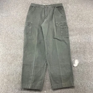 Pantalones Gloria Desteñidos DE COLECCIÓN Para Hombres 38x32 Verde Carga Militar Ejército Sueltos Algodón Y2K - Imagen 1 de 8