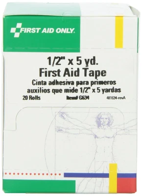 G634: 1/2" X5 Yd. First Aid Tape, 20/Box - Image 1 of 4