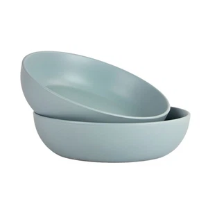 Wazee Matte 9"/48oz Serving Bowl, Set of 2, Mineral Blue - Picture 1 of 5