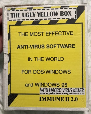 Legendary Immune II 2.0 Antivirus Software for DOS & Windows 95 New Sealed Rare - Image 1 of 4