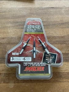 Swhacker Hybrid 100 gr Broadheads - Picture 1 of 3
