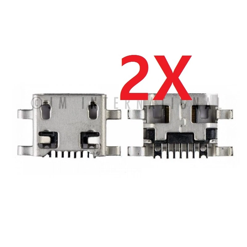 2X Conector de base de puerto de carga micro USB LG Tribute 5 K7 LS665 LS675 K330 MS330 Foto 1 de 1