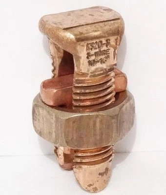 Burndy KS20-3 Servit Split-Bolt, #8 AWG Str, #4 AWG Sol, Copper, Run and Tap - Image 1 of 2