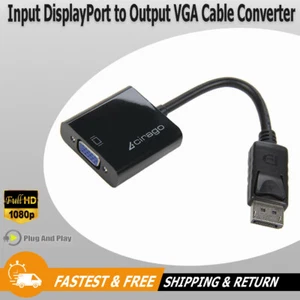 Cirago DisplayPort DP to VGA 1080P Video Converter Cable Adapter for PC Laptop - Picture 1 of 7