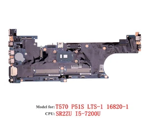 01YR384 For Lenovo ThinkPad T570 Laptop Motherboard LTS-116820-1 CPU:i5-7200U - Picture 1 of 4