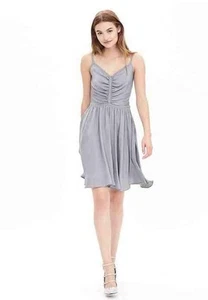 Vestido Banana Republic azul fruncido talla 14 nuevo con etiquetas venta al por menor $138 - Imagen 1 de 3
