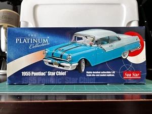 Sun Star “The Platinum Collection” 1955 Pontiac Star Chief™ Die-Cast 1:18 Rare - Picture 1 of 8