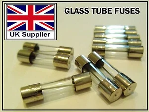 FUSES 5x20mm Quick FastBlow Glass Tube Fuse 1/2/3/4/5/6/10/15/20/25/30 Amp 250V - Picture 1 of 4