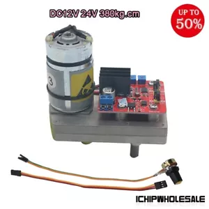 High Torque Servo DC12V 24V 380kg.cm Stahlgetriebe mit Potentiometer für Roboterarm - Bild 1 von 10