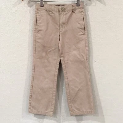 Pantalones chinos Cherokee ajustables 100 % algodón caqui tostado talla 5 para niños Foto 1 de 4