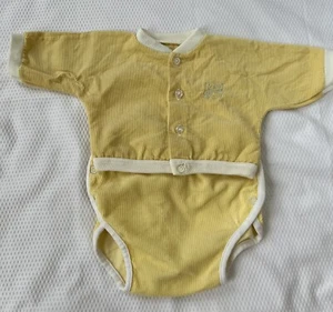 Conjunto de pana amarilla vintage para niños años 40 años 50 años 3/6 6/9 meses - Imagen 1 de 10