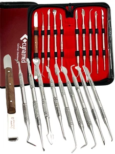 Set di strumenti per intaglio cera in acciaio inox TEDESCO - Kit strumento dentale chirurgico-A+ - Foto 1 di 12