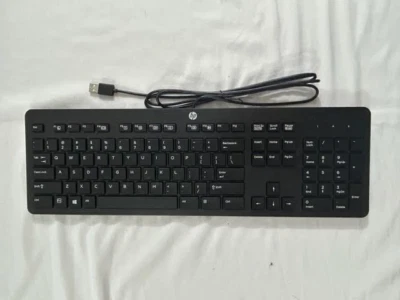 New HP Genuine Keyboard 803181-001 USB Slim KB Win 8 US KBAR211 Box - Image 1 of 4