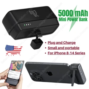 Mini Portable Charger for iPhone 14 13 8 5000mAh 20W PD Fast Charging Power Bank - Picture 1 of 12