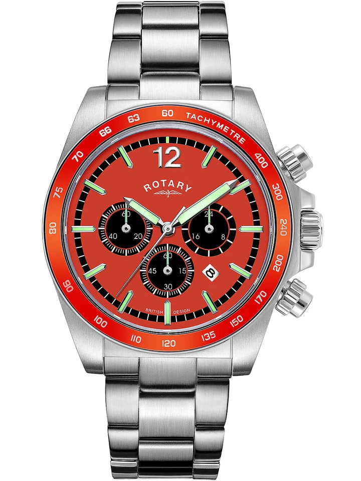 Rotary GB05440/54 Henley Cronografo Orologio Uomo 41mm 10ATM - Immagine 1 di 4