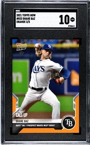 2021 Topps Now #833 Orange /5 Shane Baz SGC 10 Pop 1!!! - Bild 1 von 2