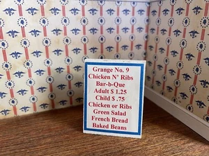 Tablero sándwich comedor doble cara escala 1:12 para casa de muñecas  - Imagen 1 de 5