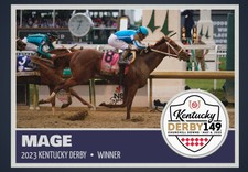 MAGE 2033 KENTUCKY DERBY WINNER CHURCHILL DOWNS CUSTOM MADE ART CARD
