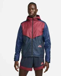 Nike Windrunner Mens Trail Running Jacket Dark Beetroot Obsidian CZ9054-638 ✅ - Picture 1 of 8