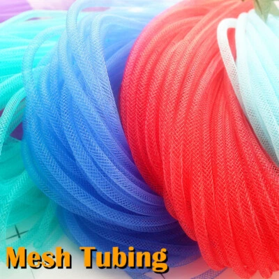 Flexible Mesh Tubing Ribbon Hair Shoes Bag Clothes DIY Craft Xmas Party Decor - Image 1 of 4