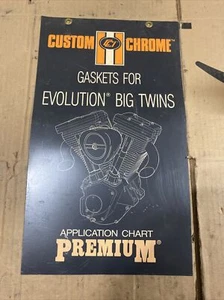 Harley Davidson Custom Chrome Gaskets For Evolution Big Twins Application Charts - Picture 1 of 3