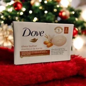 4 soap Dove Shea butter Manteca de Carite beauty bar with shea butter & vanilla - Picture 1 of 4