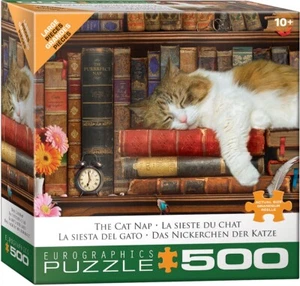 The Cat Nap 500 Piece Jigsaw Puzzle Eurographics New - Picture 1 of 3