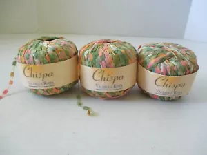 *3* 50 GRAM SKEINS VALERIA DI ROMA CHISPA NYLON FANCY BUBBLE RIBBON YARN #430 - Picture 1 of 8