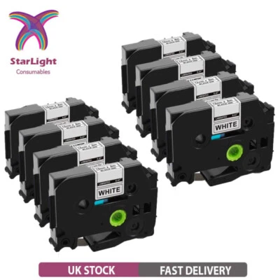 Tze-231 label Tape Tze TZ Fits For Brother P-Touch 12mm PT-1000 PT-H101C TZ231 - Image 1 of 4