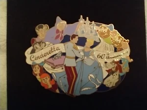 PIN Disney Disney Shopping.com Jumbo 60 Aniversario Prendedor Cenicienta RARO LE 200 - Imagen 1 de 4