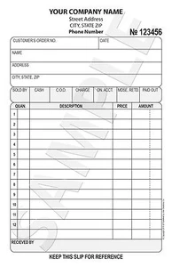 100 Carbonless Customized Customer Order Form / Invoice - Bild 1 von 1