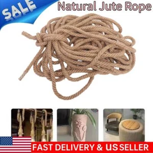 Hemp Rope Fine Workmanship Jute Twine Tear Resistant 30M Protective Multi Use - Picture 1 of 12