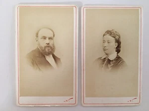 lot 2 CDV portrait carte de visite photo NADAR - Imagen 1 de 3