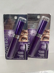 (2) Covergirl 105 BLACK Simply Ageless Lash Plumping Mascara - Picture 1 of 2