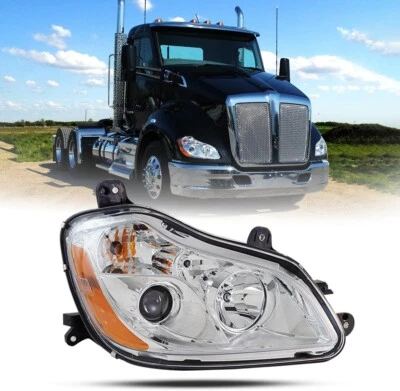 右灯乘客侧带灯泡(DOT SAE)适用于2013-2021 Kenworth T680 — 第 1/4 张图片