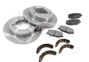 For Daihatsu ATRAI S120V S130V Front Brake Rotors, Pads, Rear Shoes Set JDM NEW - Picture 1 of 7