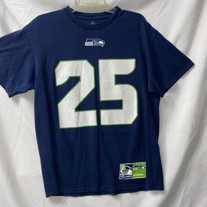 Seattle Seahawks Richard Sherman #25  T-Shirt Adult Large NFL Majestic  go hawks - Picture 1 of 5
