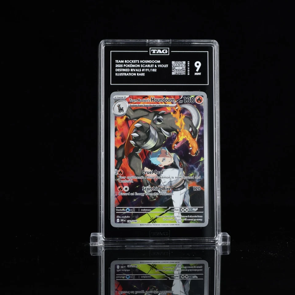 Team Rocket's Houndoom 191/182 Sv10: Destined Rivals Holo TAG 9 - Image 1 of 1