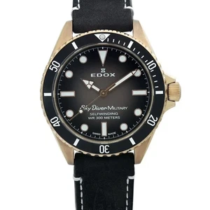 Edox SkyDiver Military Special Edition Automatic Men's Watch 80115 BRZN - Picture 1 of 1