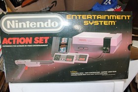 Juego de acci&oacute;n NES Nintendo 1988 vintage caja solo cables de poliestireno raro