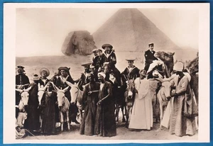 vintage photo British Navy sailors by the pyramids Cairo Egypt ca 1912 - Picture 1 of 2