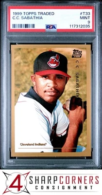 1999 TOPPS TRADED #T33 C.C. SABATHIA RC ИНДЕЙЦЫ HOF PSA 9 - Изображение 1 из 2